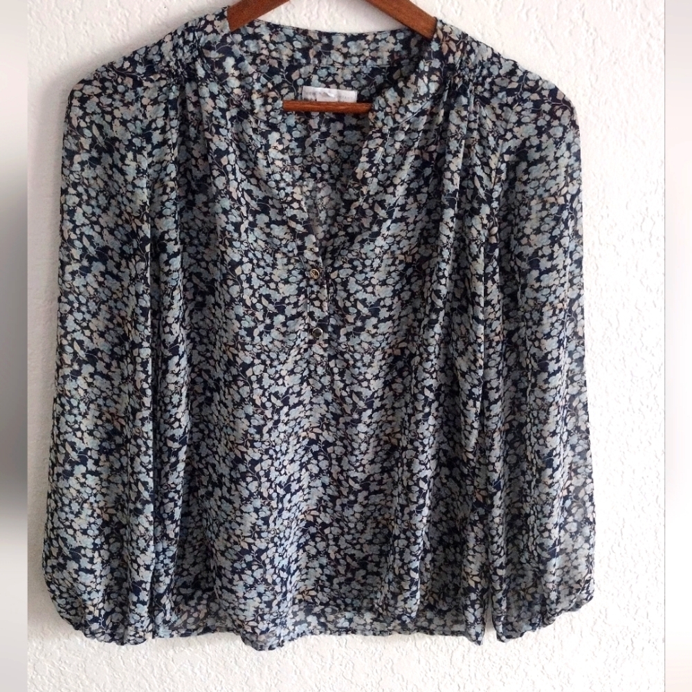 3/ $25 New York & Company Floral Print Women's Top